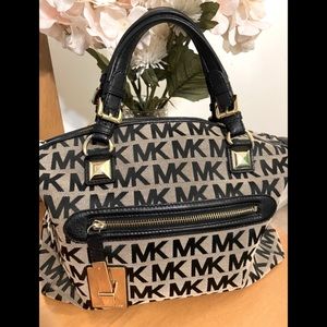 Michael Kors- Leather/Jacquard Satchel